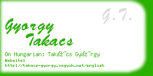 gyorgy takacs business card